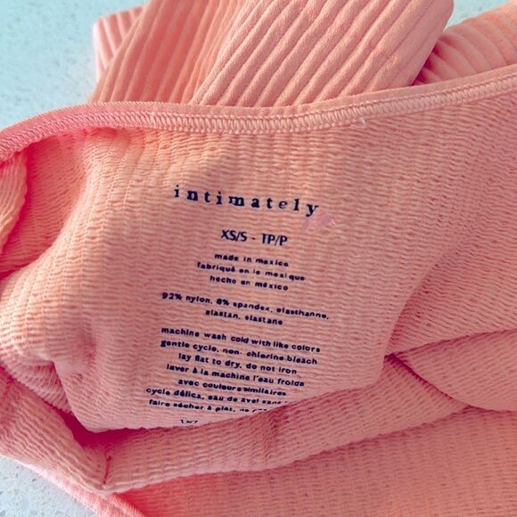 Free People Mmkay Seamless Tank Mango Ribbed High Neck Crisscross M/L * - Picture 13 of 13